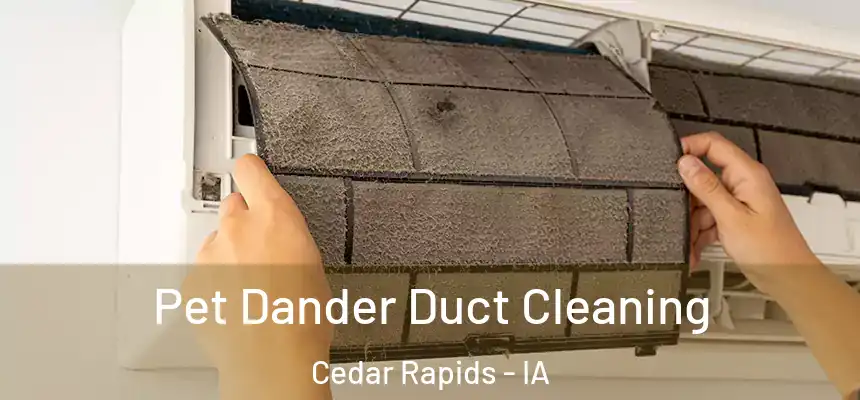 Pet Dander Duct Cleaning Cedar Rapids - IA
